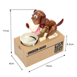 Electronic Piggy Bank Money Box Automated Cartoon Robotic Dog Steal Children's Coin Saving Banks Plastic Kids Gift Home Decor