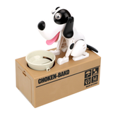 Electronic Piggy Bank Money Box Automated Cartoon Robotic Dog Steal Children's Coin Saving Banks Plastic Kids Gift Home Decor