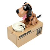 Electronic Piggy Bank Money Box Automated Cartoon Robotic Dog Steal Children's Coin Saving Banks Plastic Kids Gift Home Decor
