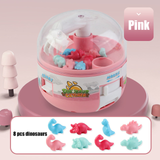 Capsule Toy Mini Claw Machine Catch Dinosaur Game Cute Catcher Stress Relief Micro Dino Figures Small Prize for Kids Children