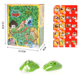 Chameleon Lizard Mask Wagging Tongue Lick Cards Board Games for Children Family Party Toys Antistress Funny Desktop Game Toys