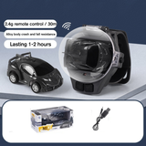 Children Cartoon Mini RC Remote Control Car Watch Toys Electric Wrist Rechargeable Wrist Racing Cars Watch For Boys Girls Gifts