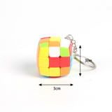 Mini Cube 3x3x3 Keychain Magic Cubes Puzzle Mofangge for Beginner Professional Cubo Magico Toys for Children Kids