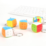 Mini Cube 3x3x3 Keychain Magic Cubes Puzzle Mofangge for Beginner Professional Cubo Magico Toys for Children Kids