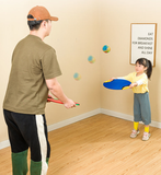 Funny Ball Toy Parent Child Easy Apply Throwing Funny Kids Toy Racket Catch Ball Game Set Interactive Outdoor Sports