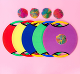Funny Ball Toy Parent Child Easy Apply Throwing Funny Kids Toy Racket Catch Ball Game Set Interactive Outdoor Sports
