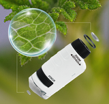 Kids Science Microscope Toy Kit 60-120x Educational Mini Pocket Handheld Microscope with LED Light Outdoor Children Stem Toy