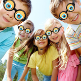 Crazy Big Eyes Glasses Novelty Toy Kids Cosplay Party Favors Funny Jokes Pranks Glasses Toy Plastic Glasses Birthday Kids Gift