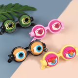 Crazy Big Eyes Glasses Novelty Toy Kids Cosplay Party Favors Funny Jokes Pranks Glasses Toy Plastic Glasses Birthday Kids Gift