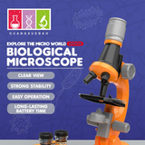 Zoom Microscope Biology Lab LED 1200x School Children Science Experiment Kit Education Scientific Toys Gifts For Child Scientist