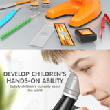 Zoom Microscope Biology Lab LED 1200x School Children Science Experiment Kit Education Scientific Toys Gifts For Child Scientist