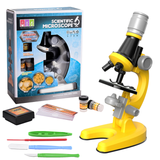 Zoom Microscope Biology Lab LED 1200x School Children Science Experiment Kit Education Scientific Toys Gifts For Child Scientist