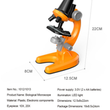 Zoom Microscope Biology Lab LED 1200x School Children Science Experiment Kit Education Scientific Toys Gifts For Child Scientist