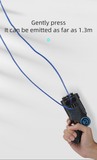Electric Zip String Rope Launcher Propeller With Rope String Controller Handheld Loop Lasso Shooter Thruster Kids Childrens Toy