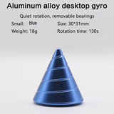Desktop Decompression Rotating Cone Gyroscope Office Desk Fidget Toys Optical Illusion Flowing Finger Toys Kids Adult Gifts
