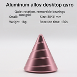 Desktop Decompression Rotating Cone Gyroscope Office Desk Fidget Toys Optical Illusion Flowing Finger Toys Kids Adult Gifts