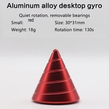 Desktop Decompression Rotating Cone Gyroscope Office Desk Fidget Toys Optical Illusion Flowing Finger Toys Kids Adult Gifts