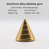 Desktop Decompression Rotating Cone Gyroscope Office Desk Fidget Toys Optical Illusion Flowing Finger Toys Kids Adult Gifts