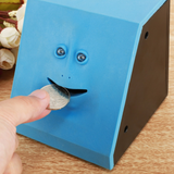Cute Face Bank Money Safe Box Piggy Banks Eats Sensor Coin Box For Money Saving Creative Safes Piggy Bank Children Gift