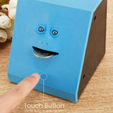 Cute Face Bank Money Safe Box Piggy Banks Eats Sensor Coin Box For Money Saving Creative Safes Piggy Bank Children Gift