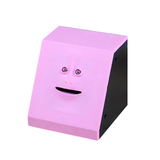 Cute Face Bank Money Safe Box Piggy Banks Eats Sensor Coin Box For Money Saving Creative Safes Piggy Bank Children Gift